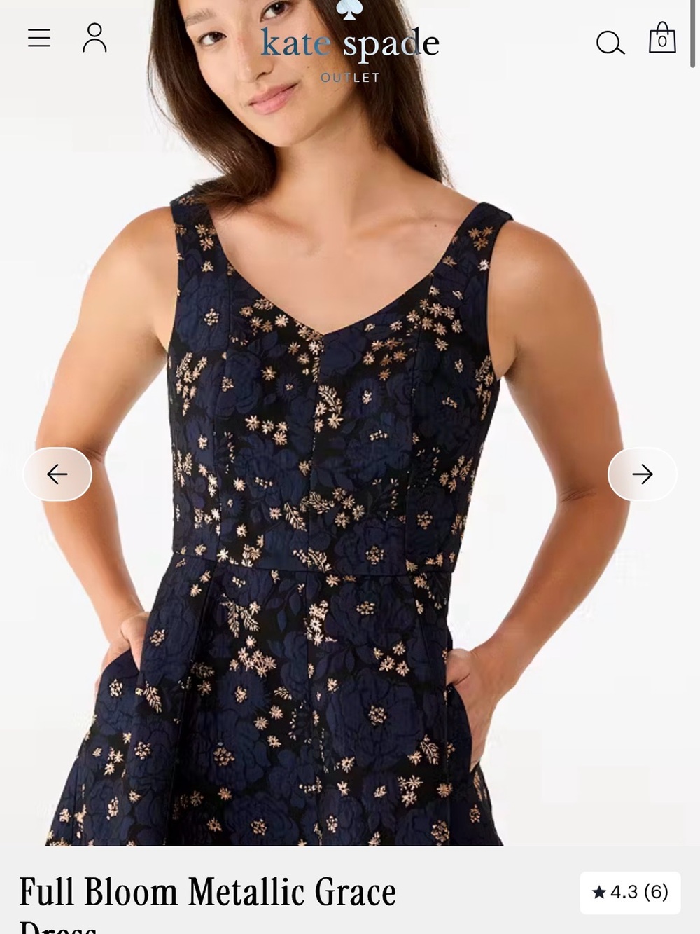 Full Bloom Metallic Grace Dress